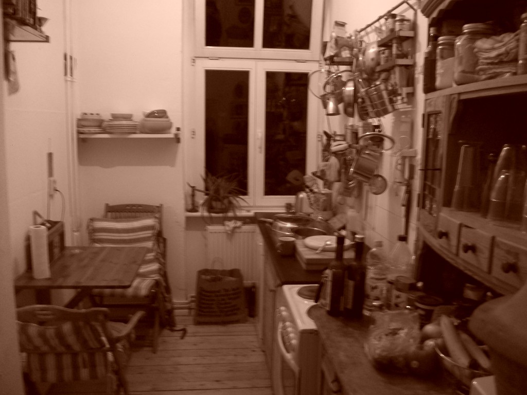 The kitchen of our apartment in the city of Berlin 