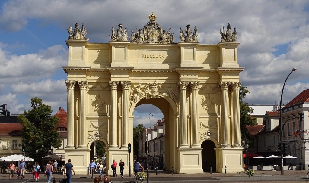 Brandenburg gate located in Potsdam - an amazing structure