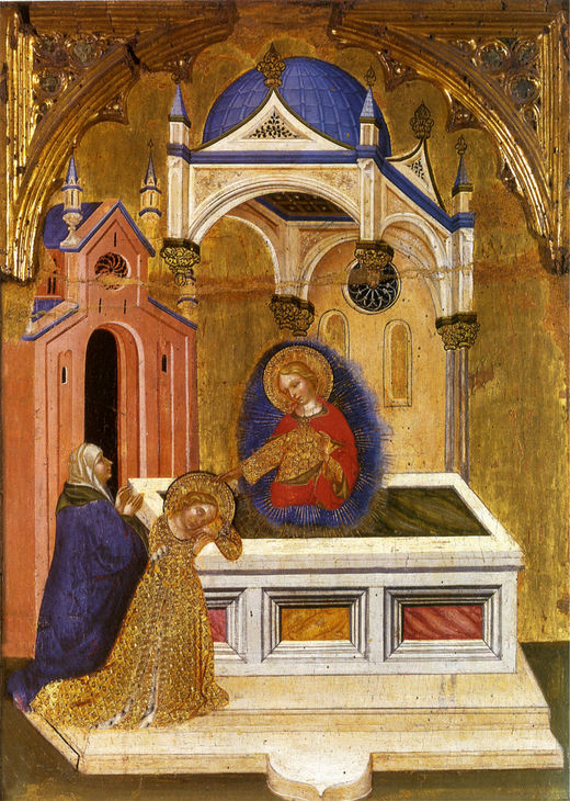 Eutychia and Lucy at the Tomb of Saint Agatha, by Jacobello del Fiore