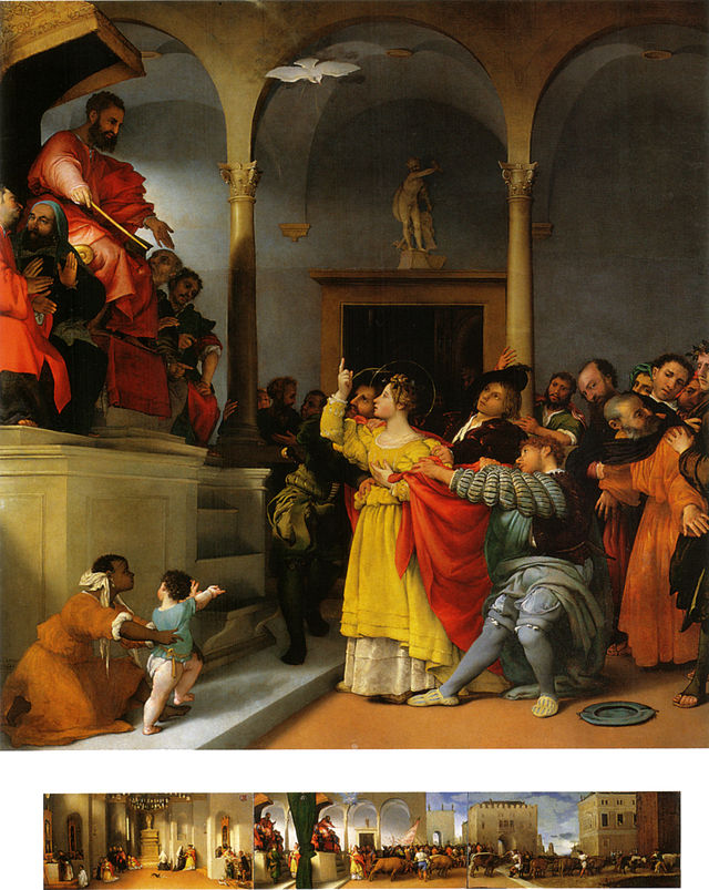Lucy Before the Judge, by Lorenzo Lotto, 1523–32 