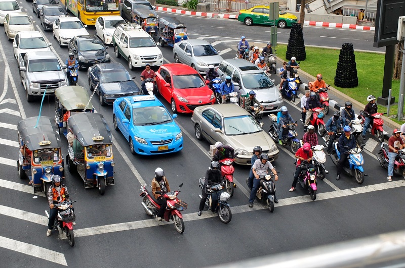 Bangkok Traffic, be scared very scared ;-) 