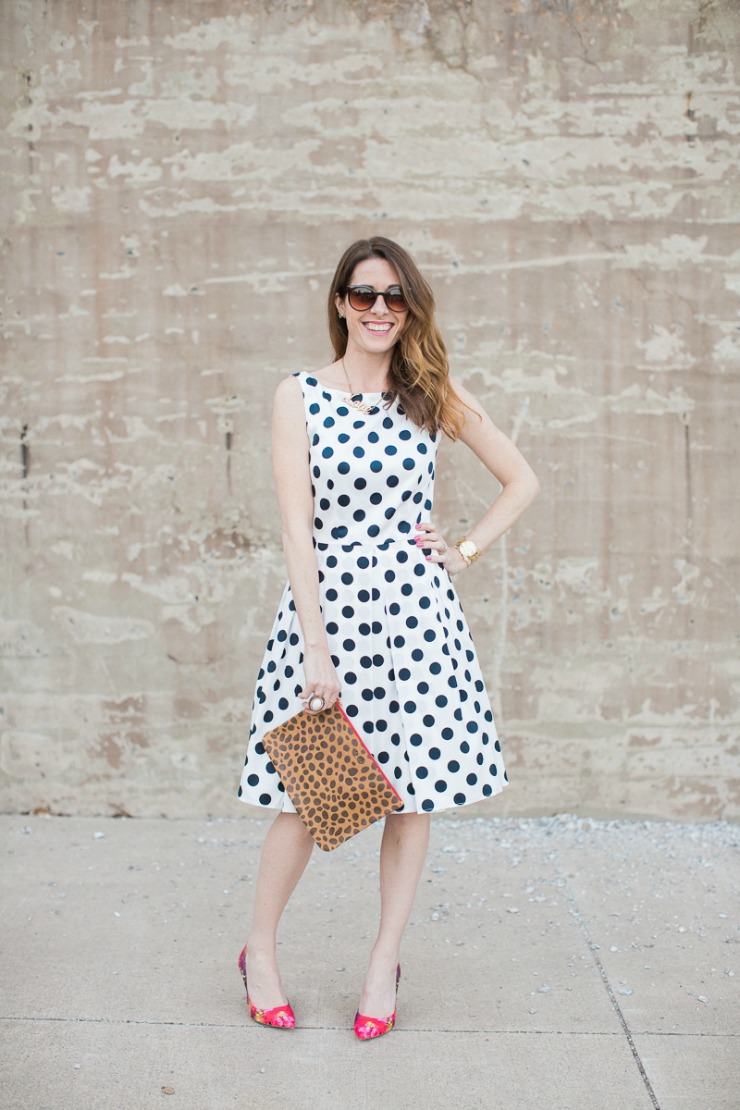 Conni Jespersen in the Golightly Dress in Polka Dots