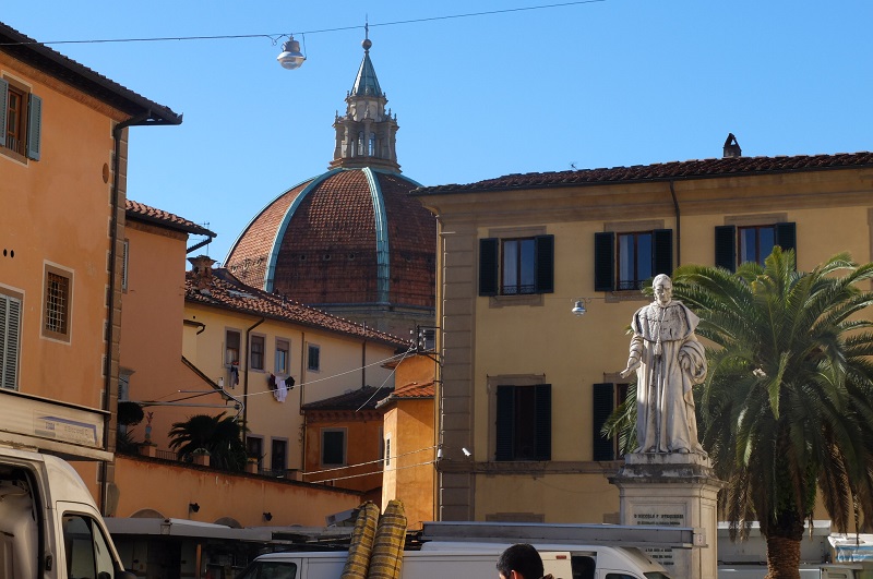 View of the dome from piazza di spirito santo 