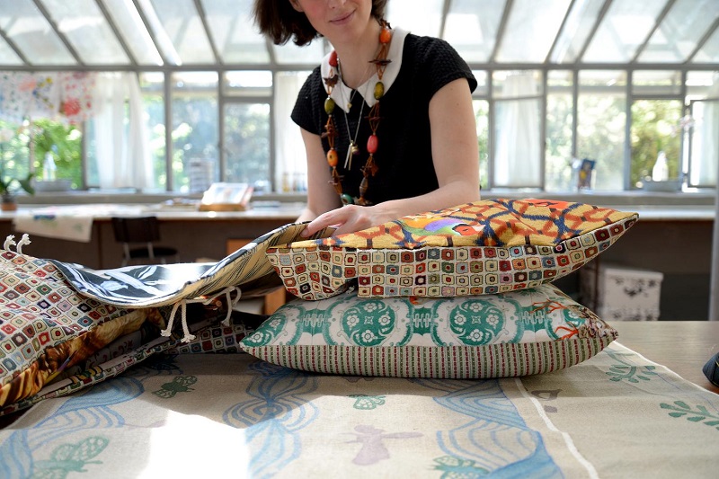 Maergherita in her studio, photo credit: Olivia Magris