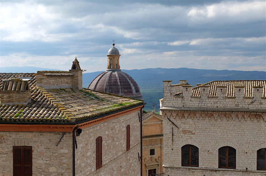 The view from our studio at Brigolante 