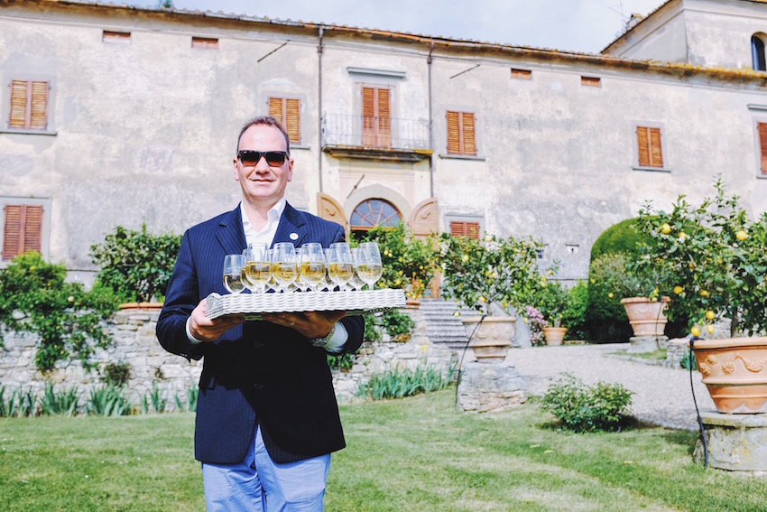 Eric at Villa Medicea di Lilliano, Photo by: Sasha Wang