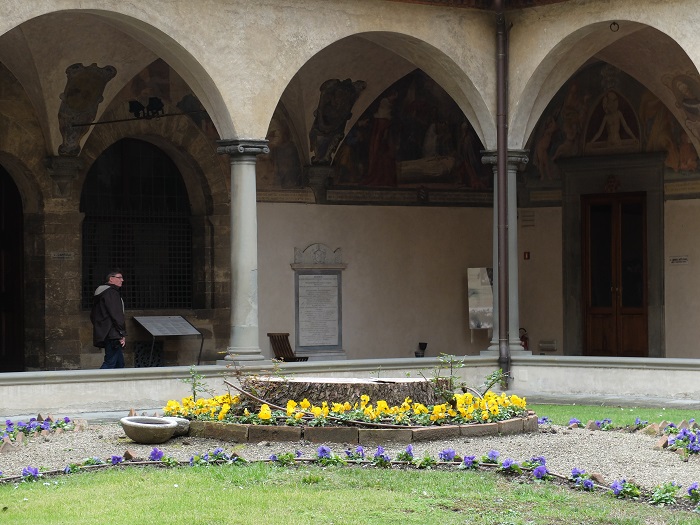 The cloister of San Marco museum, which is also open every Monday (8:15AM–1:20PM) 