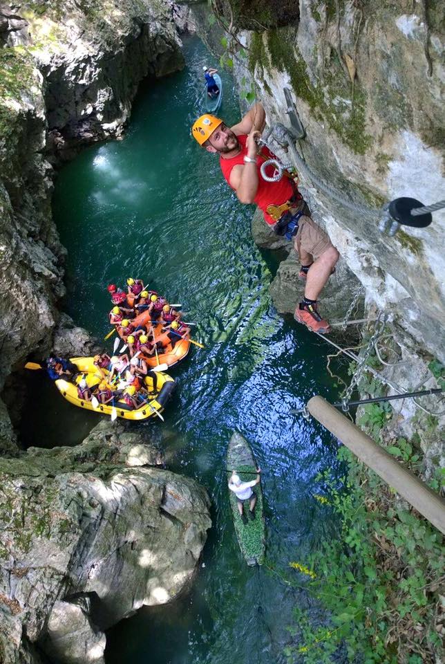 Hanging on to dear life with a smile. Photo credit: Canyon Park FB 