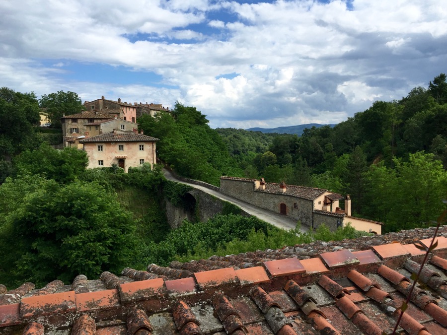 An old bridge connecting the borgo to the rest of the estate 